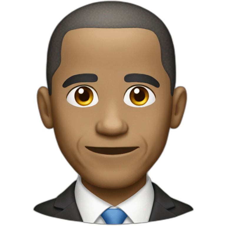 Obama but is white emoji