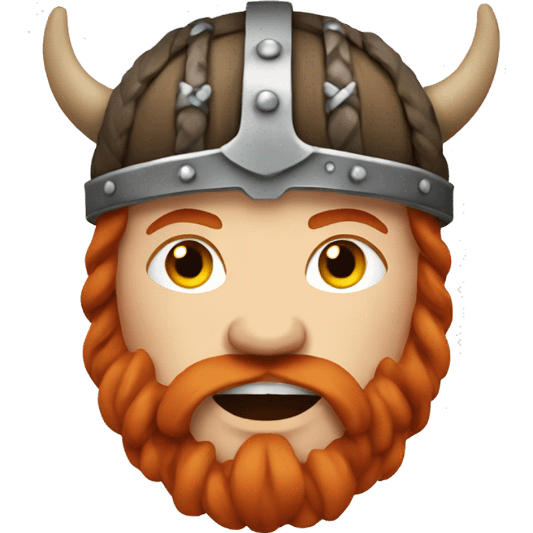 Red head viking emoji