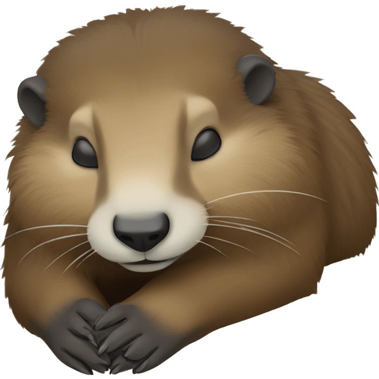 a sleeping marmot emoji