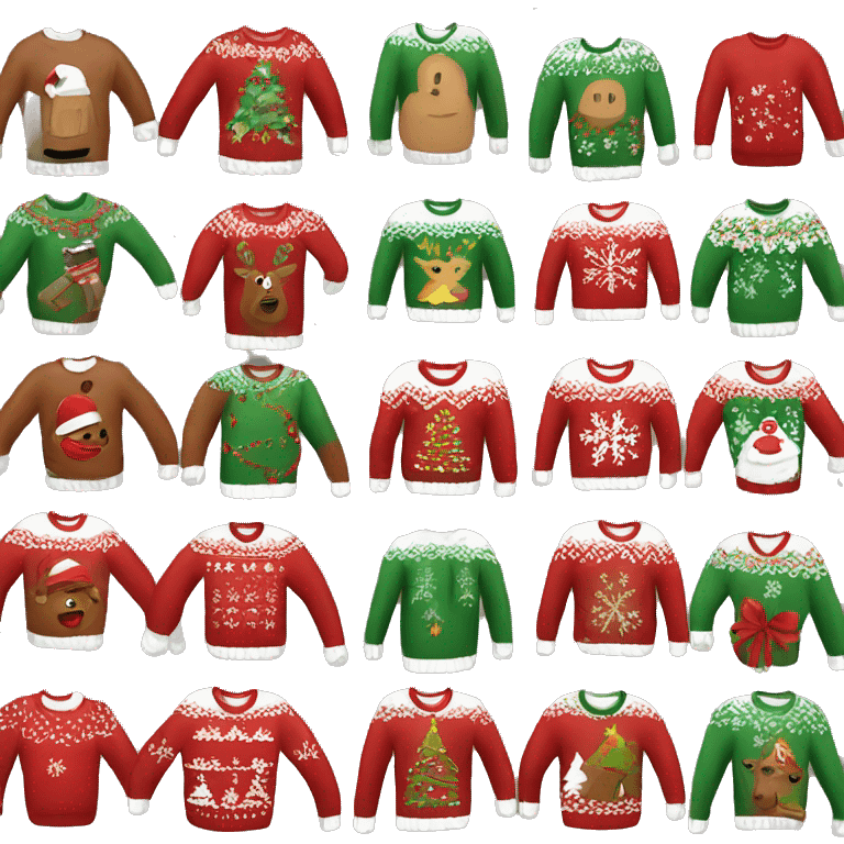 ugly christmas sweater emoji