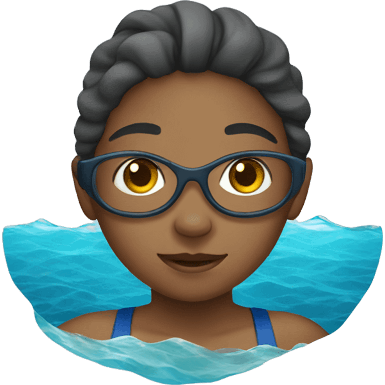 girl swimming in the atlantic ocean emoji