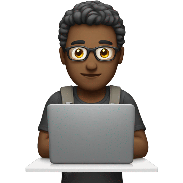 A man with laptop emoji