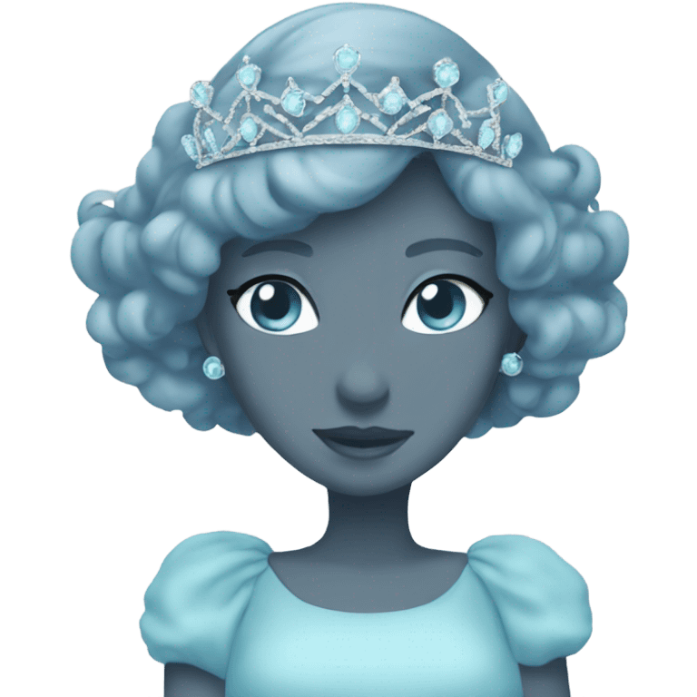 pastel blue tiara emoji