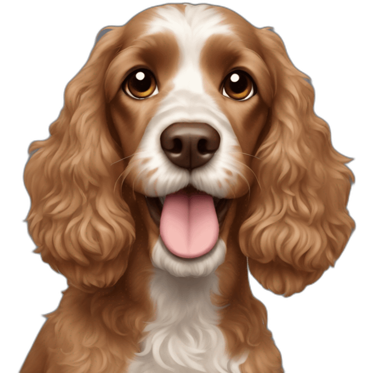 brown cocker spaniel poodle mix emoji