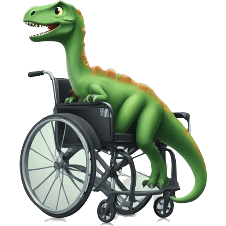 Dinosaur in a wheelchair  emoji