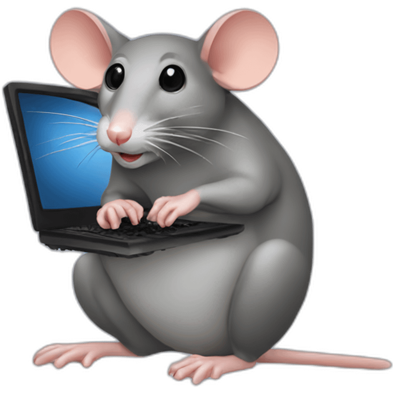 Rat computer emoji