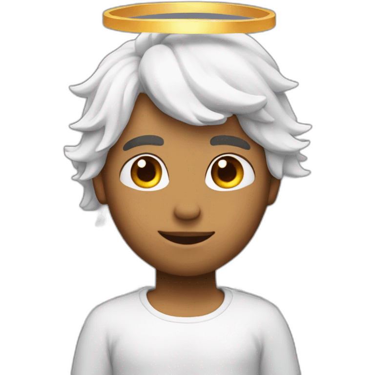 Angel guy with halo and wings emoji