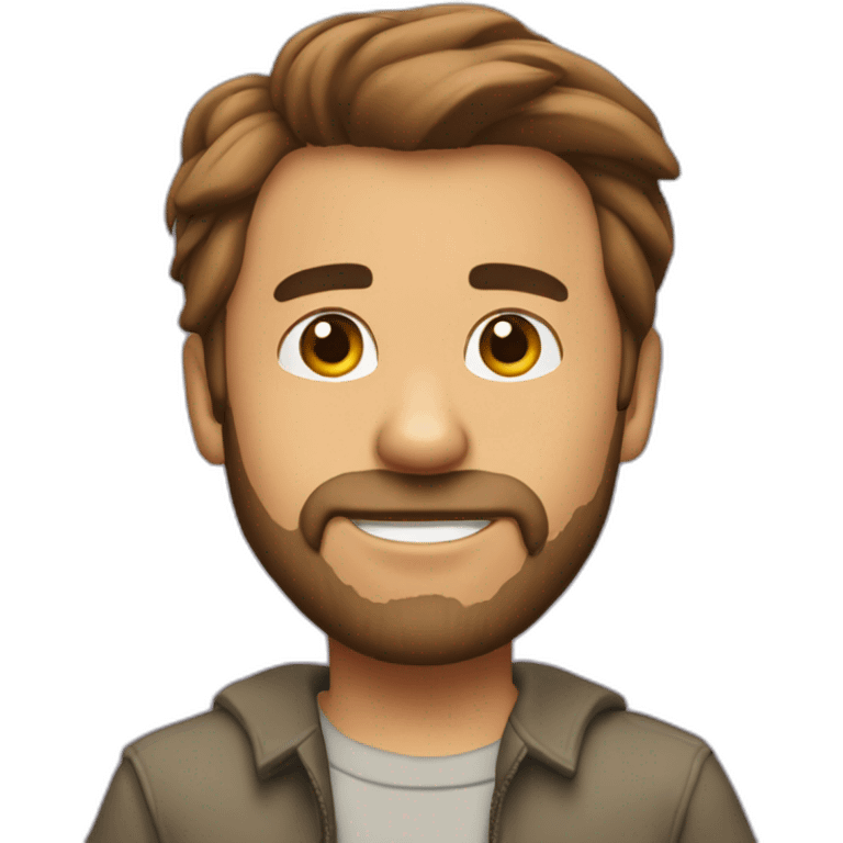 Joey Tribiani with beard emoji