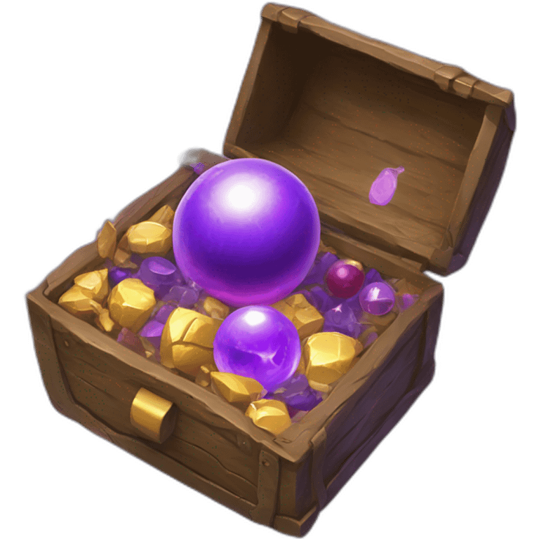 Pokemon Game LootCase Purple Chaotic Color Rich Treasure Legendary Epic Items and Pokemons Inside emoji