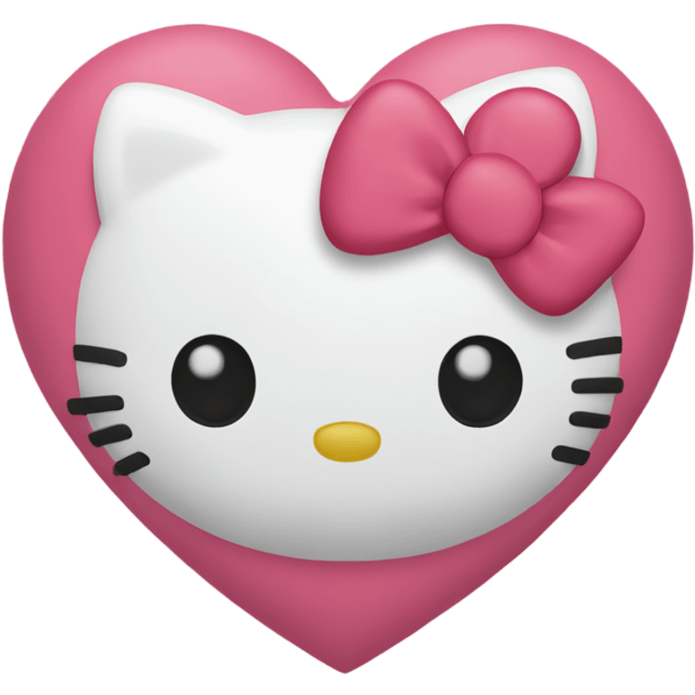 hello kitty heart emoji