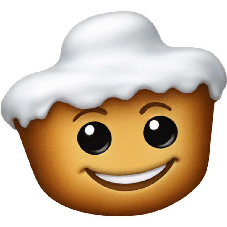 Beignet smiling walking  emoji