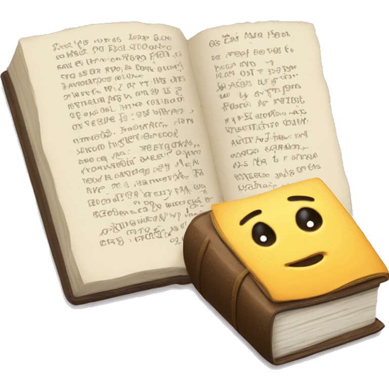 make for me emoji with note (like book) and cross on it emoji