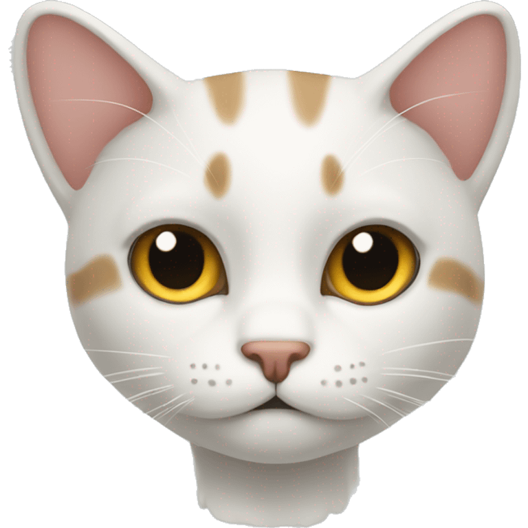 un emoji de gato blanco  emoji