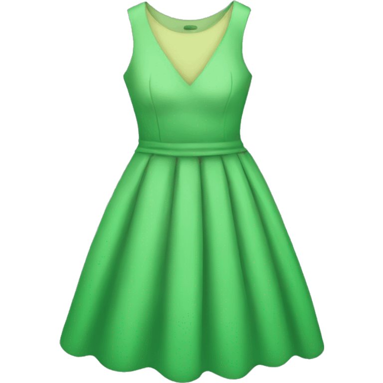 Green dress emoji