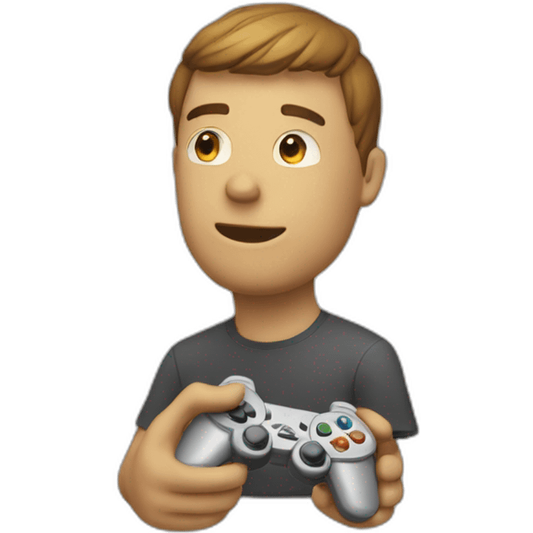 Talmo avec une manette de jeu emoji