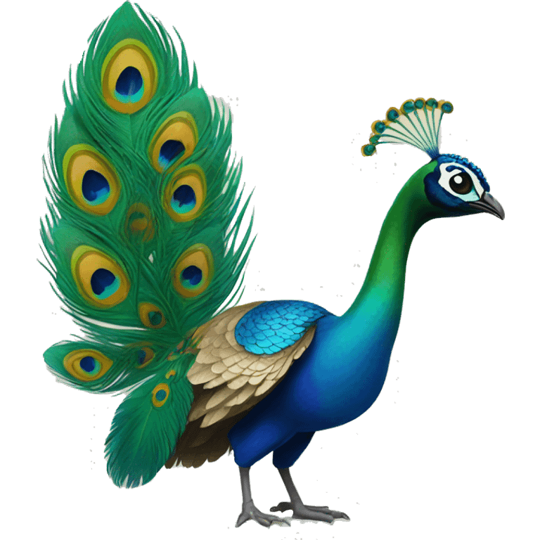 Peacock feather Krishna emoji