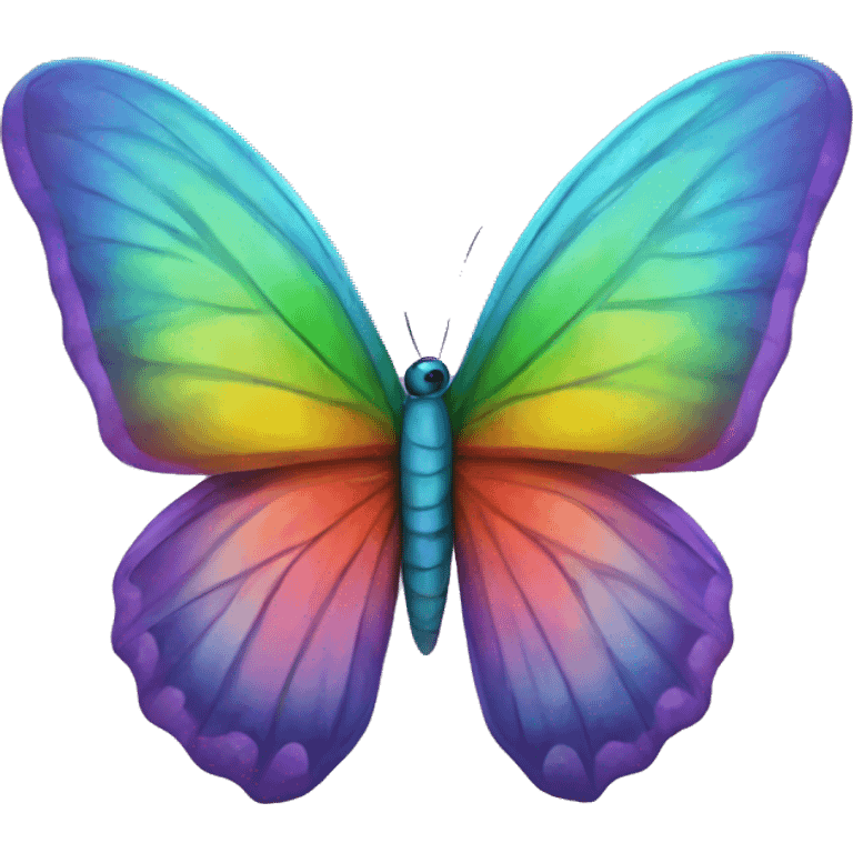 rainbow butterfly emoji