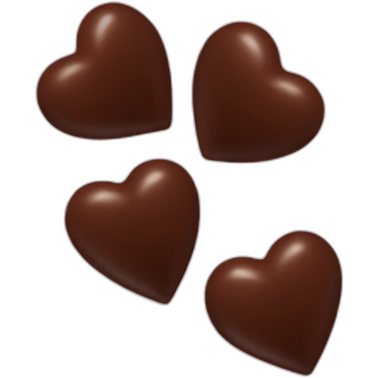 Chocolate heart emoji