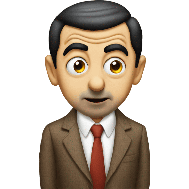 Mr.Bean kissing emoji