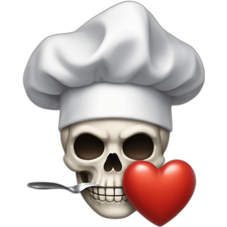 skull Chef's Kiss Pinched Finger heart emoji