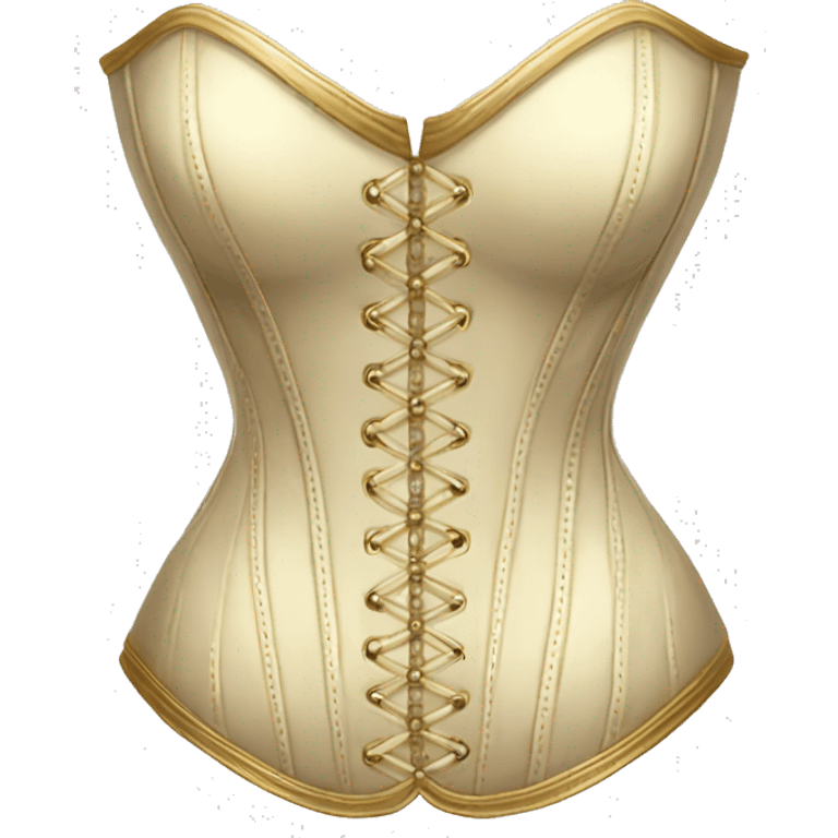 Gold ivory corset  emoji