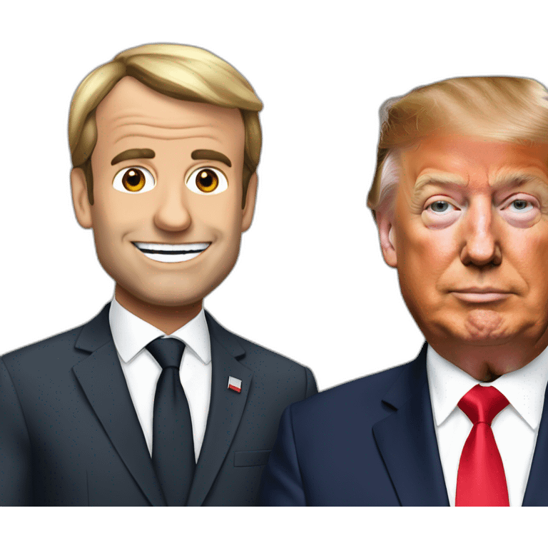 Trump et Macron emoji