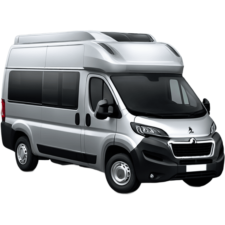 Standard Peugeot Boxer L3H2 Campervan with two windows on the right side silver  emoji