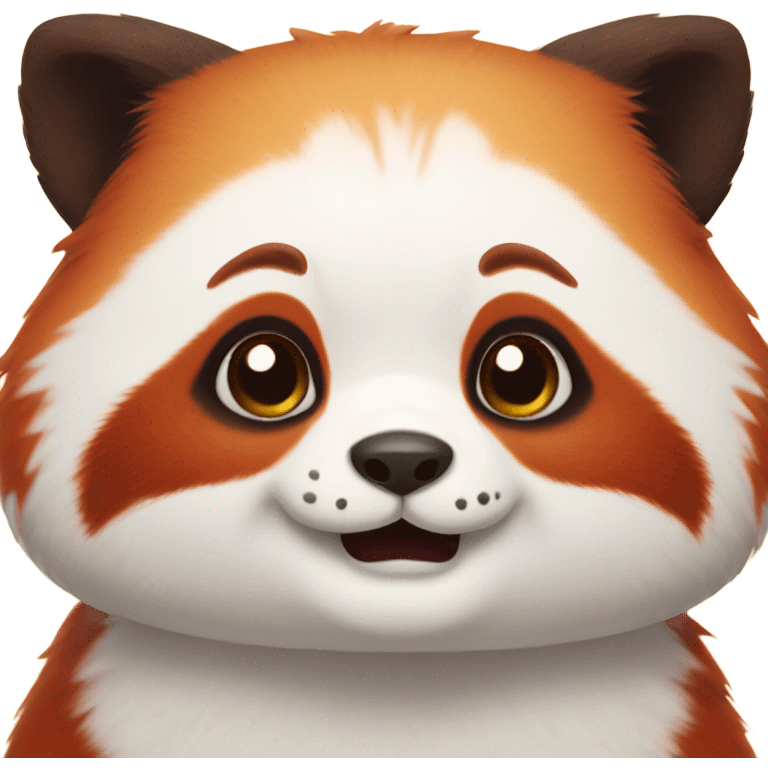 red panda with chubby cheeks  emoji