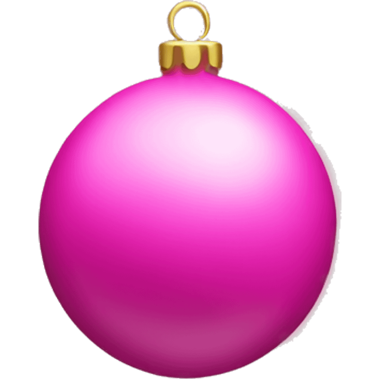 Pink x-mas tree ball emoji