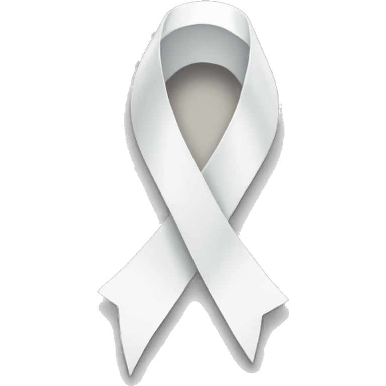 white ribbon emoji