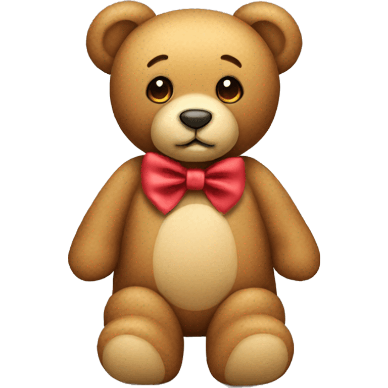 teddy bear with bow emoji