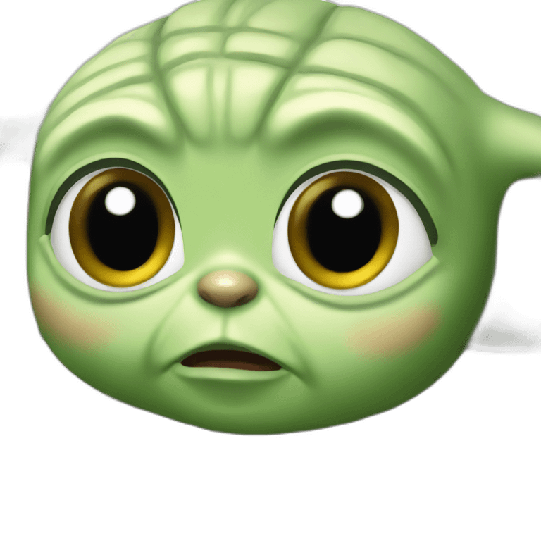 baby yoda shocked emoji