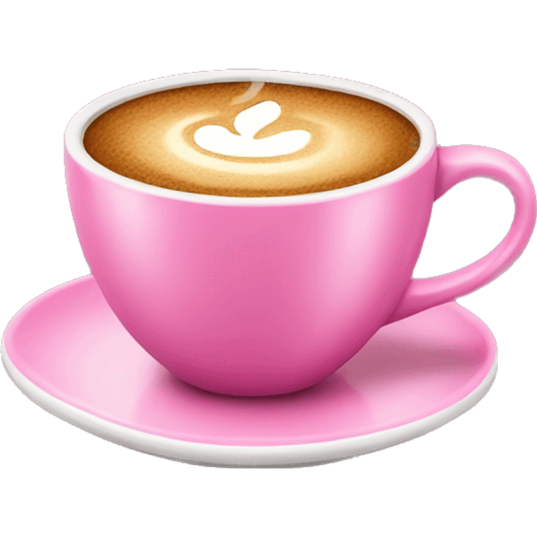 pink cup of coffee emoji