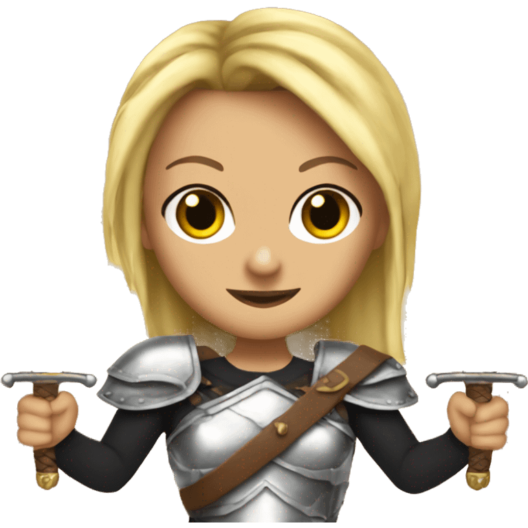 Brittney Spears with two swords emoji