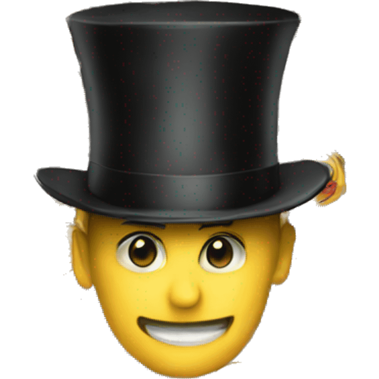 Face With Tophat emoji