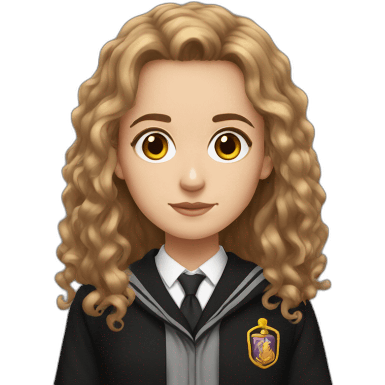 White Hermione granger studyng emoji