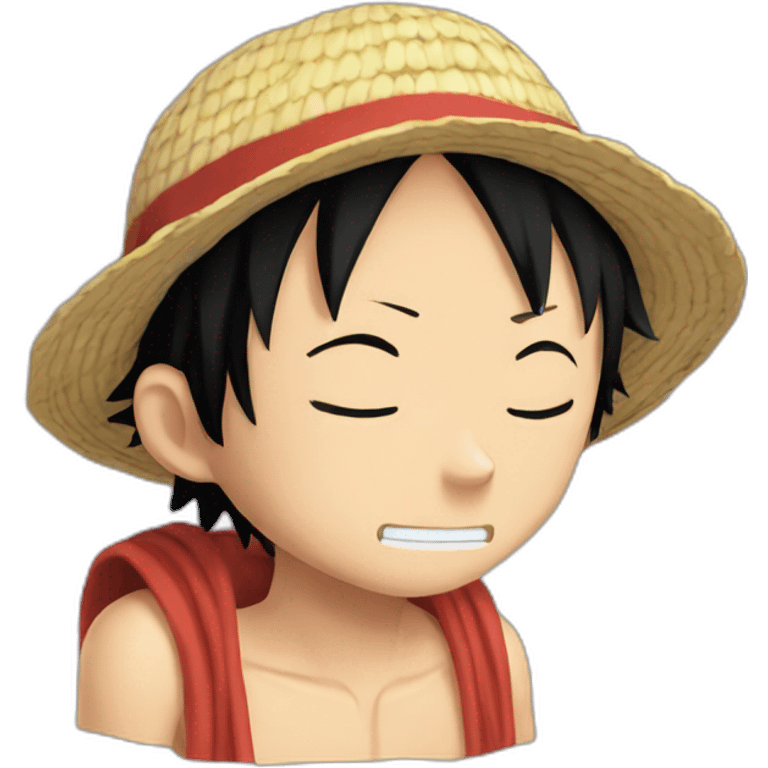 Luffy of one piece who sleeps emoji