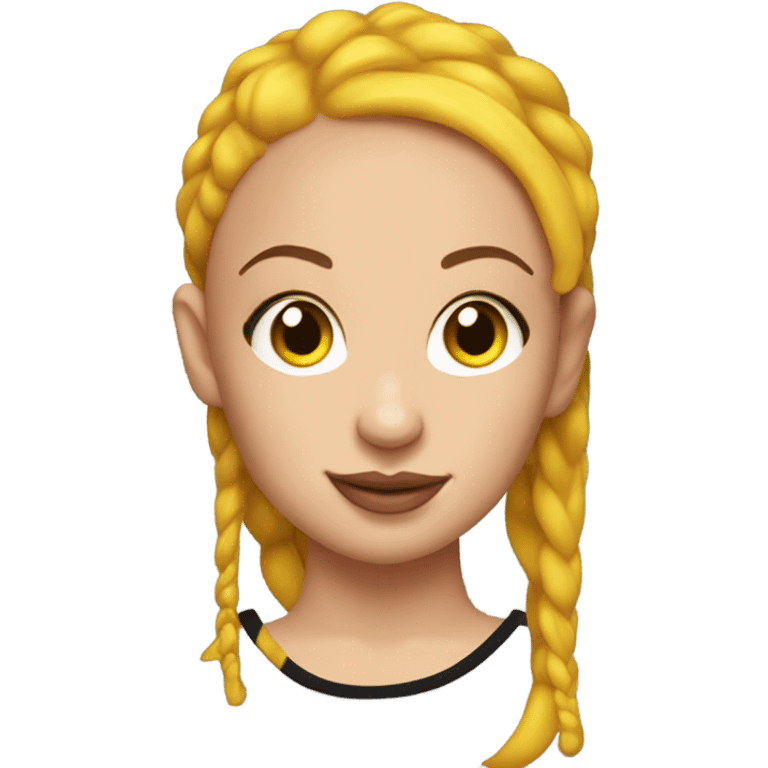 Bhad Bhabie as a yellow emoji emoji