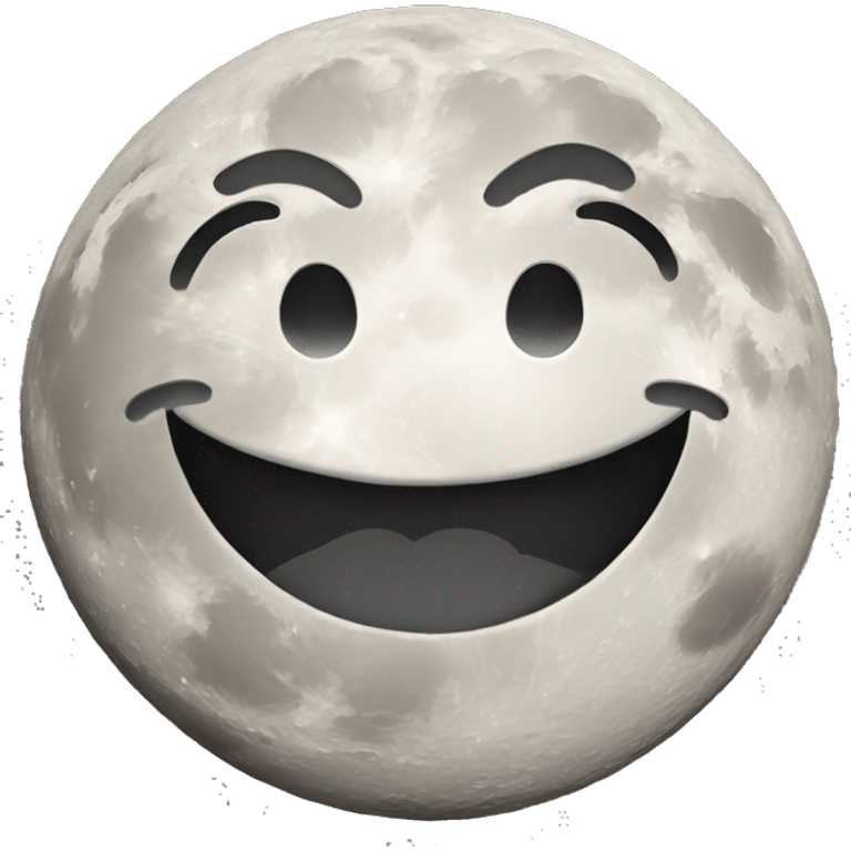 moon crazy smile face emoji