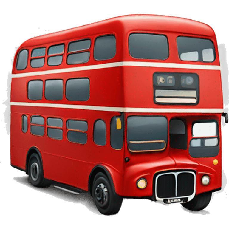 double decker british bus emoji