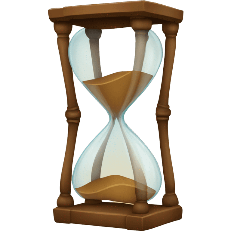 vintage brown hourglass emoji