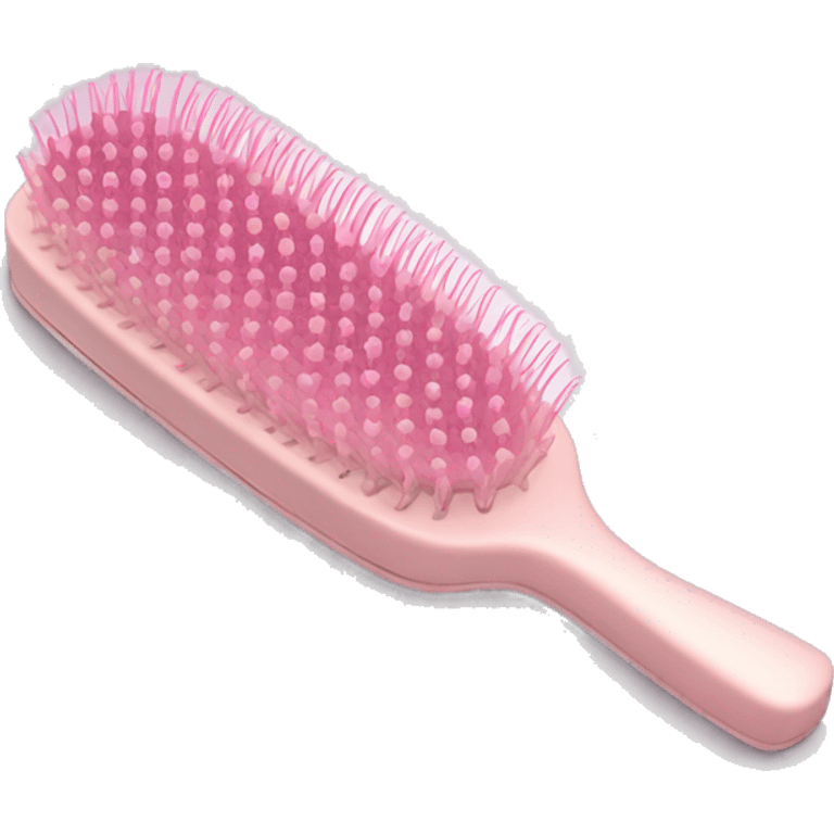 Light pink hairbrush emoji