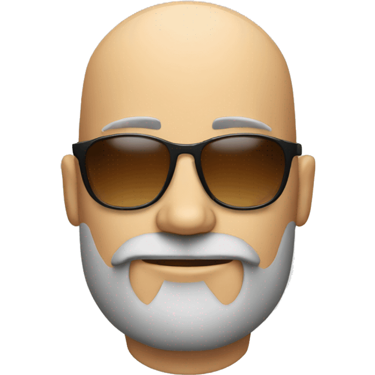 bald man with beard and cigar and sun glasses emoji