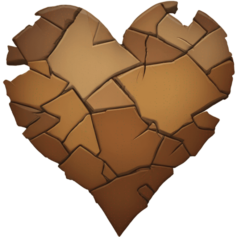 broken brown heart emoji