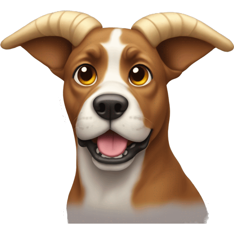 Dog with a big horns  emoji