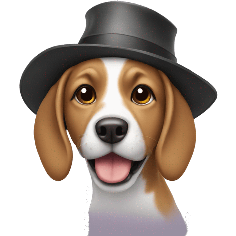 dog in a hat emoji