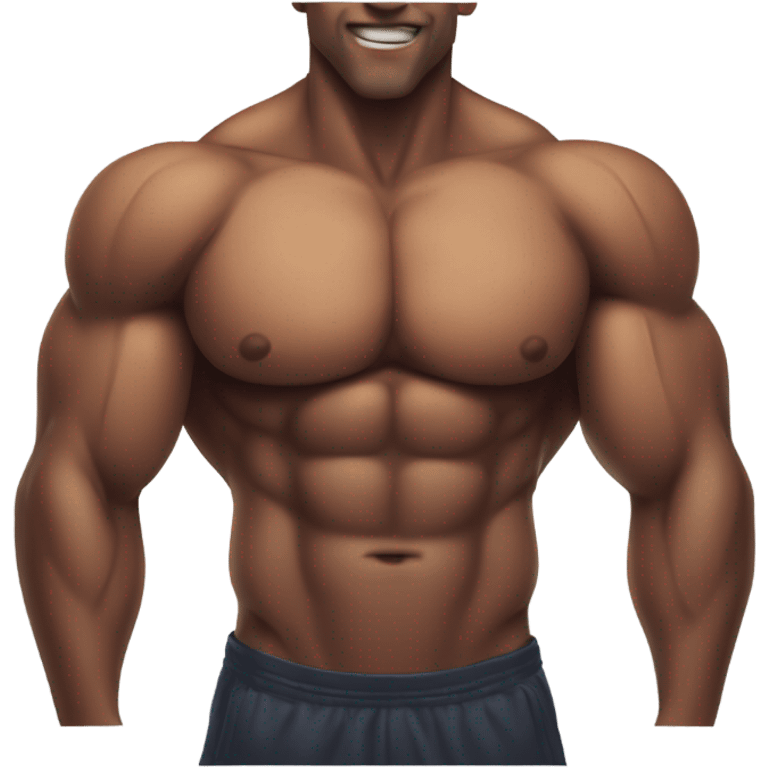 pumped up chest from gym emoji