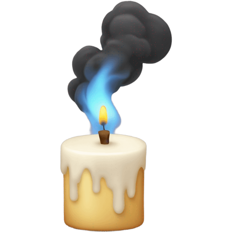 Candle with smoke coming out emoji