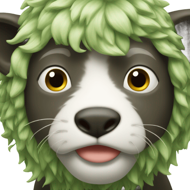 Una vaca verde emoji