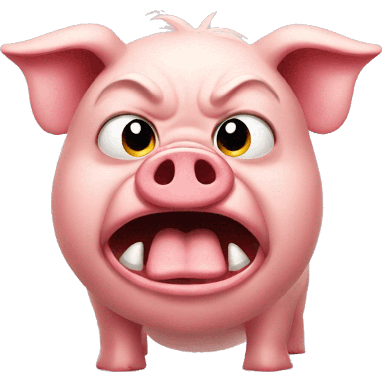 angry pig emoji